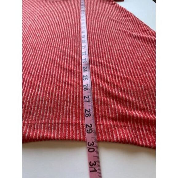 Soft Surroundings Dione Red Poppy Stripe Tee  Women S Knit Top Tunic - Picture 13 of 15